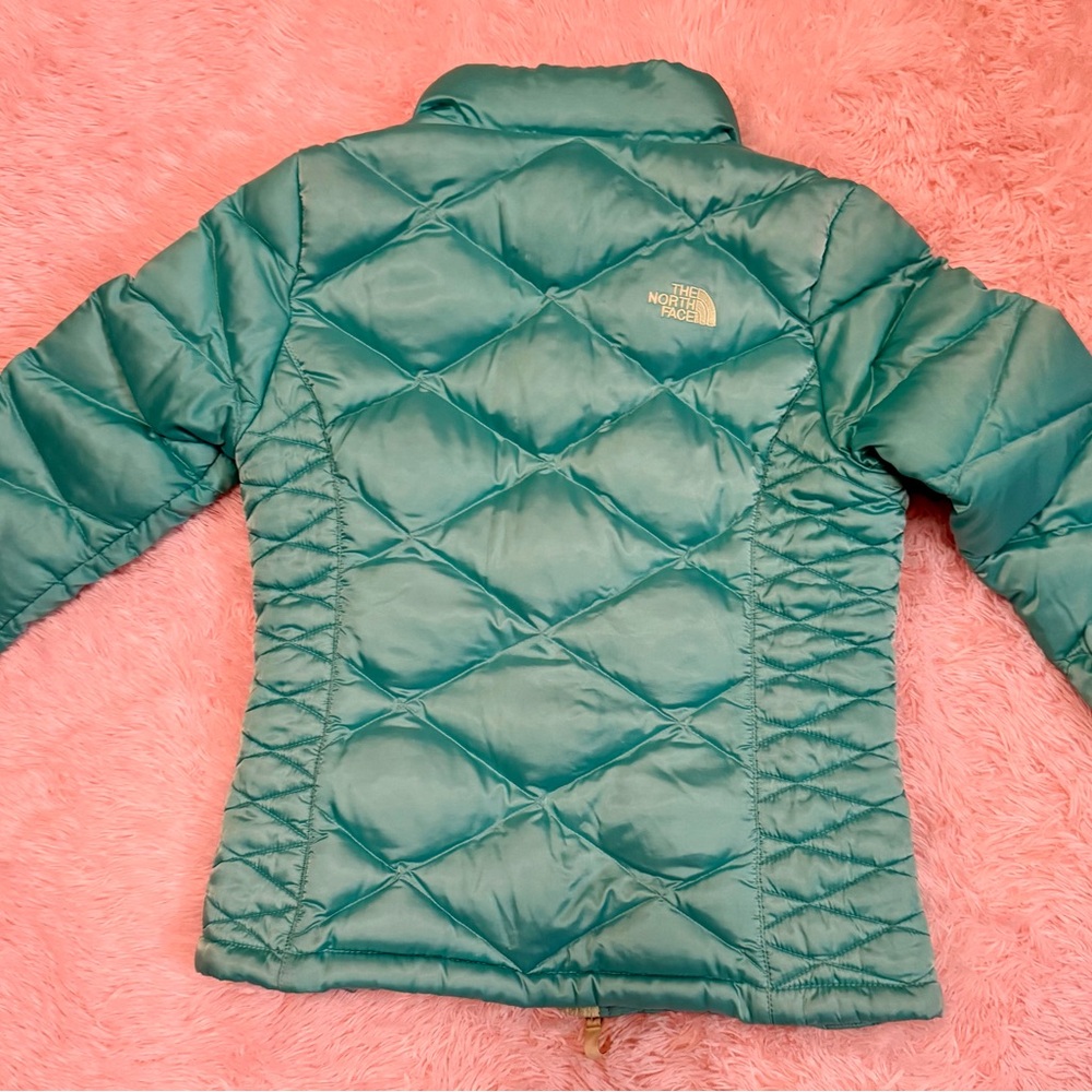 The North Face Teal/Lime Quilted Jacket - Picture 3 of 3